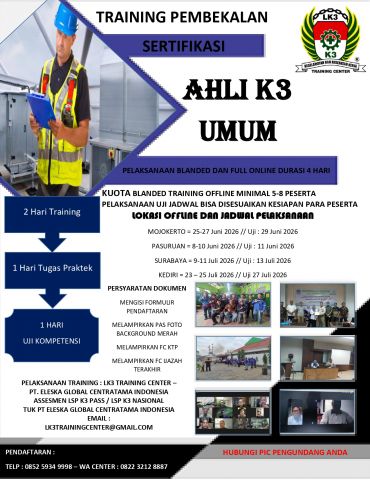 Amankan Sertifikasi Ahli K3 Umum - BNSP