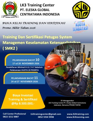 KELAS TRAINING DAN SERTIFIKASI SMK2 LISENSI ESDM
